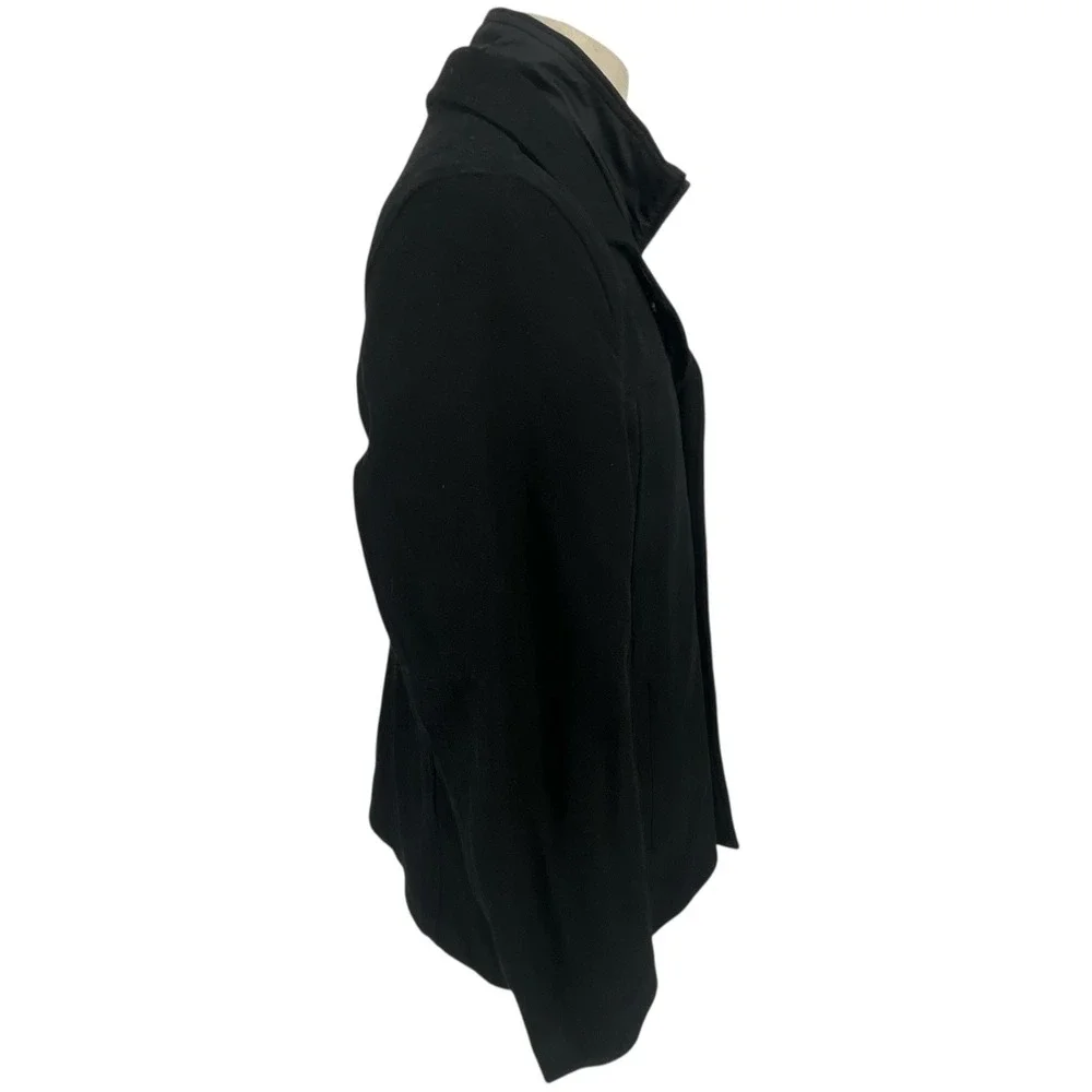 Kenneth Cole New York Mens Black Wool 2-in-1 Poly‎ Puffer Liner Car Coat Sz S